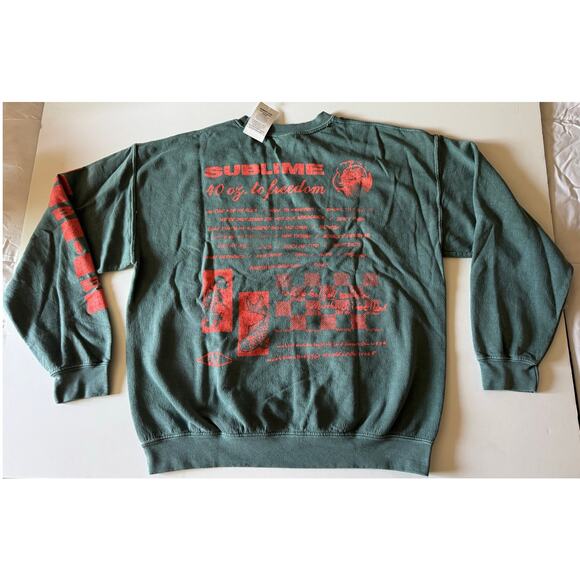 NWT Buckle Sublime 40 oz. To Freedom Jade Sweatshirt - Picture 4 of 7